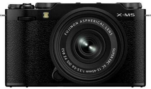 Fujifilm X-M5 Mirrorless Camera with XC 15-45mm F3.5-5.6 OIS PZ Lens (Black)