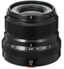 Fujifilm 23mm f/2 R XF WR Lens (Black)