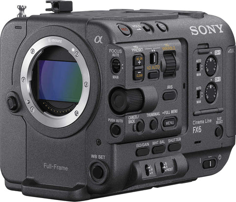 Sony FX6 Full-Frame Cinema Camera (Body Only) (ILMEFX6V)