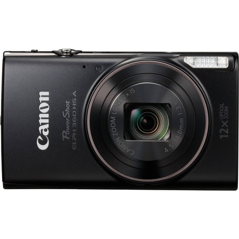 Canon PowerShot ELPH 360 HS A Digital Camera (Black)