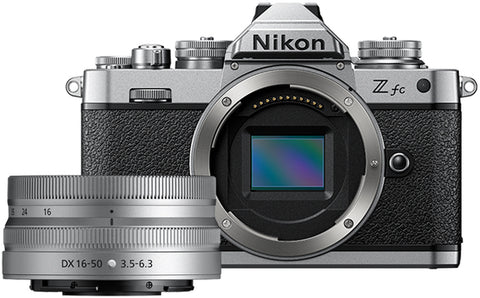 Nikon Z fc Mirrorless Digital Camera with NIKKOR Z DX 16-50mm f3.5-6.3 VR Lens (Silver)
