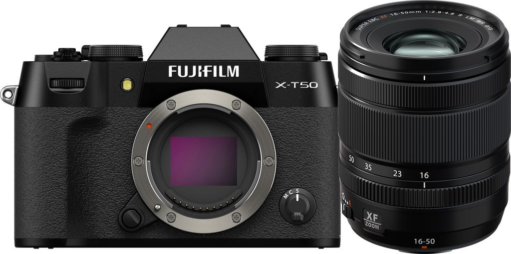 Fujifilm X-T50 Mirrorless Digital Camera with XF 16-50mm F2.8-4.8 R LM WR Lens (Black)