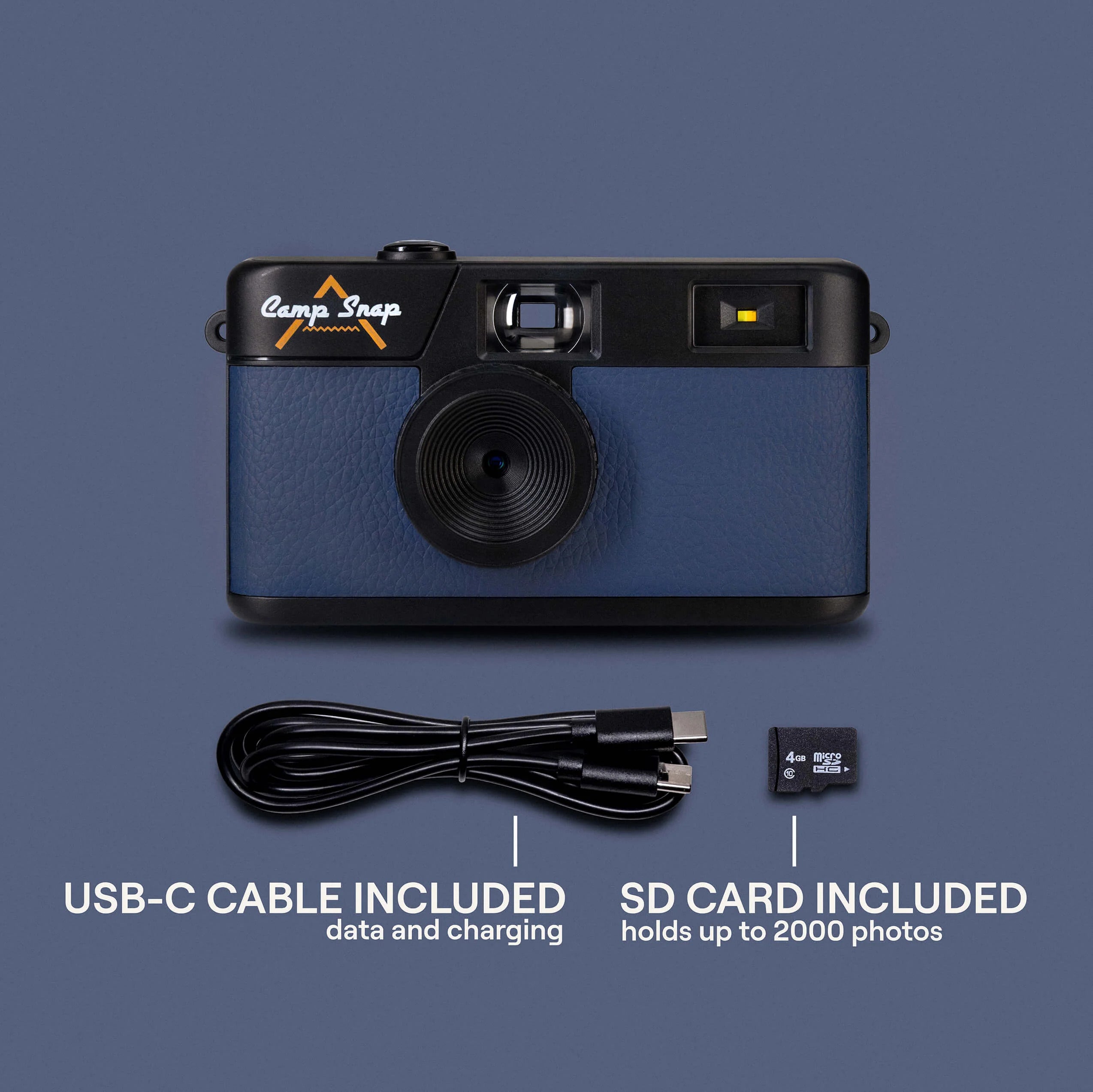 デジタルカメラ Camp Snap Screen Free Digital Camera Camp Snap Screen-Free Digital Camera (Midnight Blue) – YM Camera