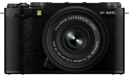 Fujifilm X-M5 Mirrorless Camera with XC 15-45mm F3.5-5.6 OIS PZ Lens (Black)