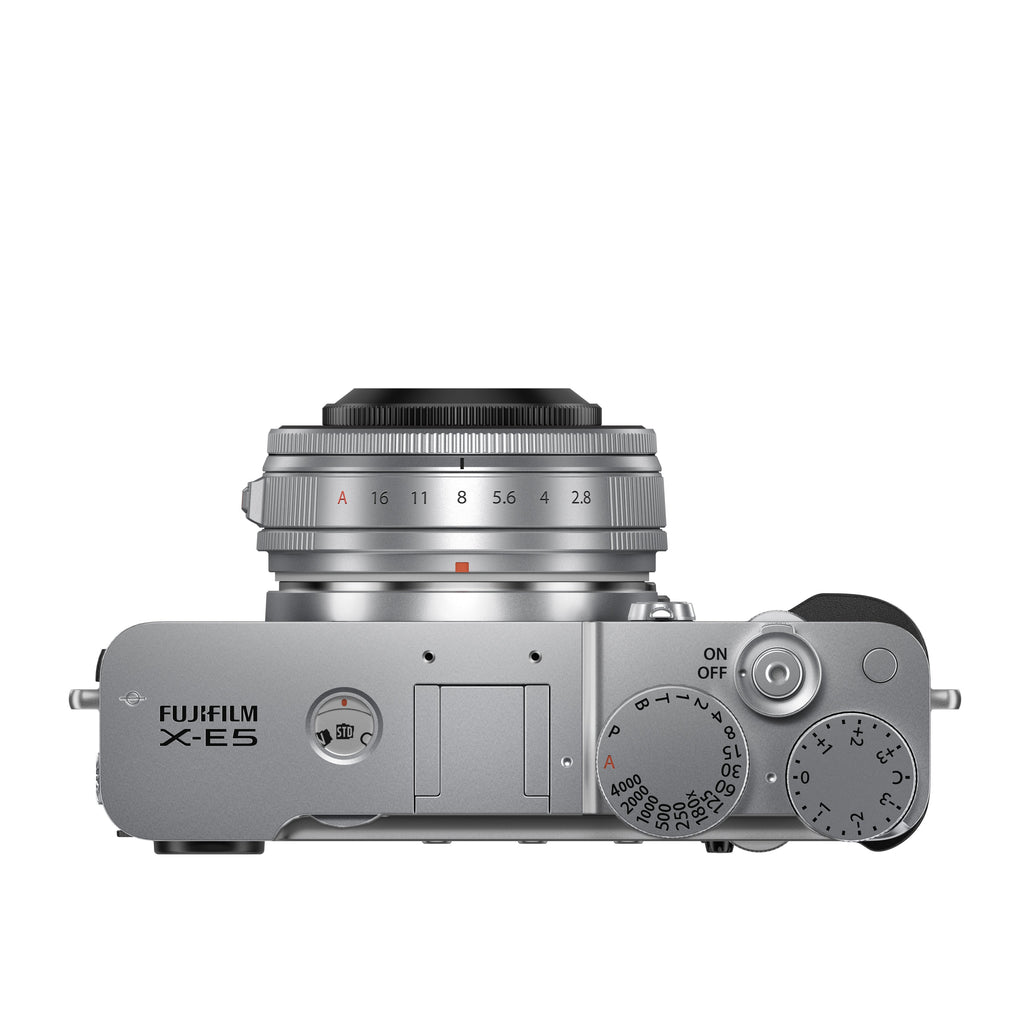 Fujifilm X-E5 Mirrorless Camera with XF 23mm F2.8 Lens (Silver)