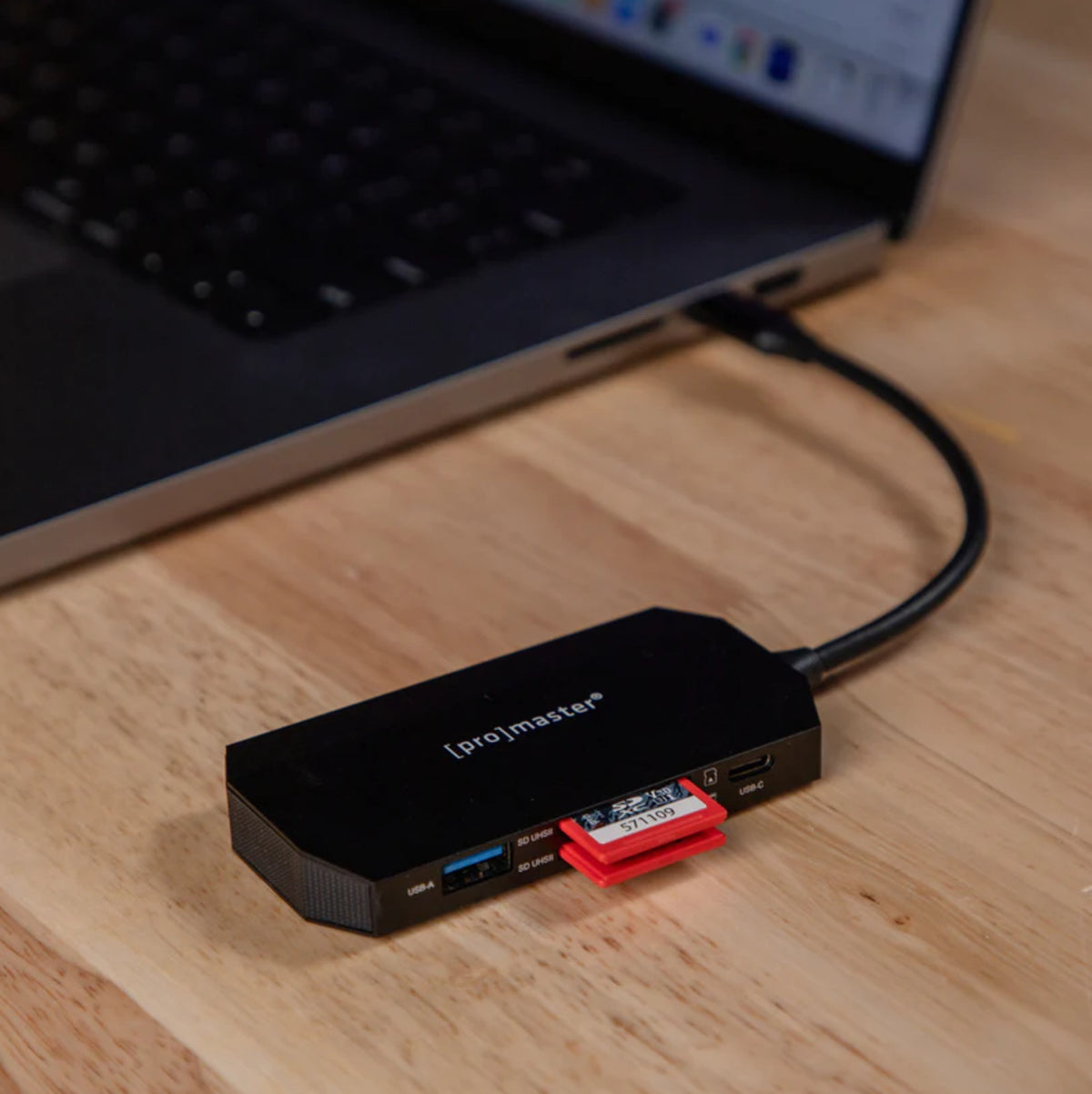 Promaster USB-C Card Reader & Hub for 2 SD Cards #79962