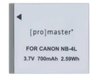 Promaster Li-ion Battery for Canon NB-4L