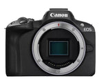 Canon EOS R50 Mirrorless Camera with 18-45mm f/4.5-6.3 and 55-210mm f/5-7.1 Lenses (Black)