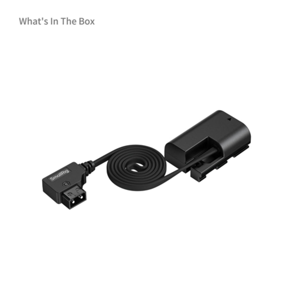 SmallRig D-Tap to LP-E6P Attachable Self-Coiling Dummy Power Cable 6413 Battery