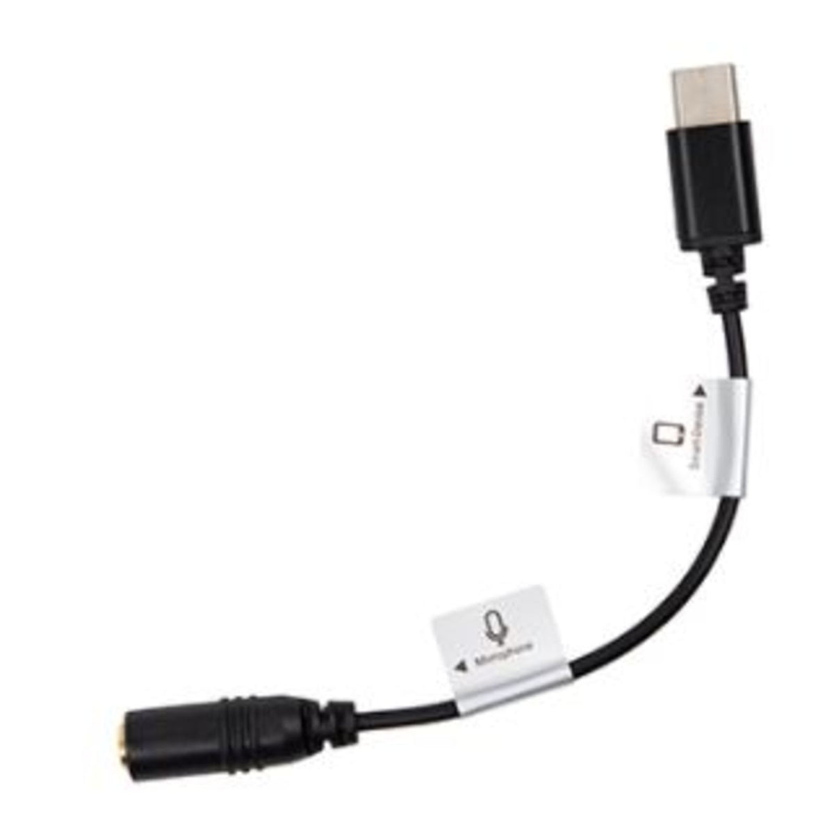 Promaster Audio Cable USB-C male straight - 3.5mm TRRS female straight - 4 1/2 straight adapter cable