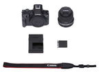 Canon EOS R50 Mirrorless Camera with 18-45mm f/4.5-6.3 Lens (Black)