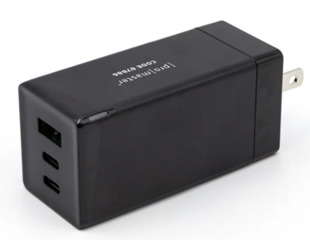 Promaster GaN USB Charger 3-Port 65 Watt