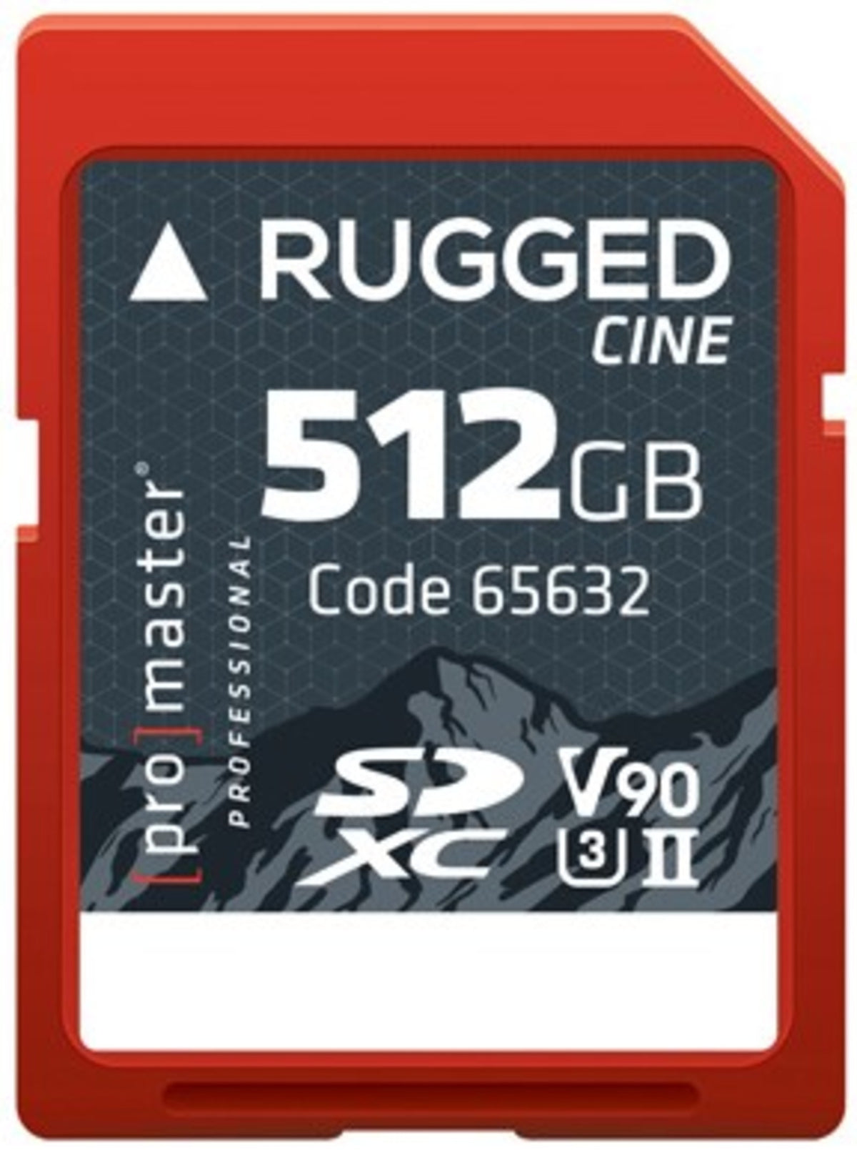 Promaster SDXC 512GB Rugged™ CINE UHS-II V90 Memory Card