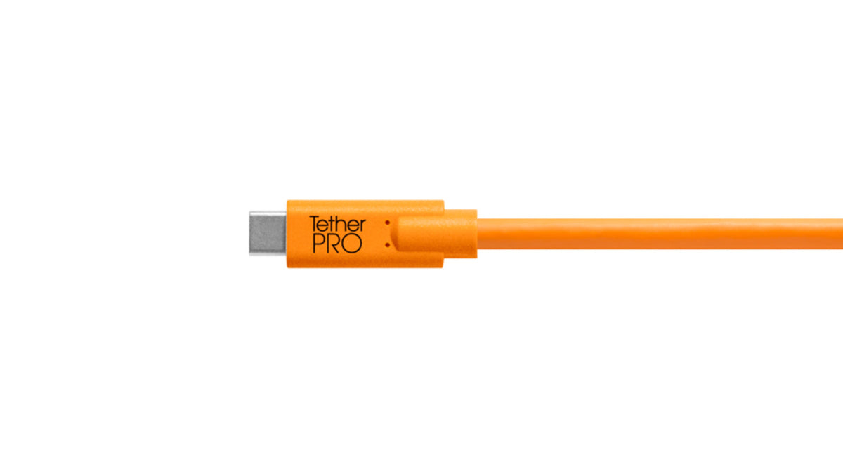 Tether Tools TetherPro Straight USB to USB-C 15' (Orange)