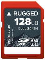 Promaster SDXC 128GB Rugged™ UHS-II V60 Memory Card
