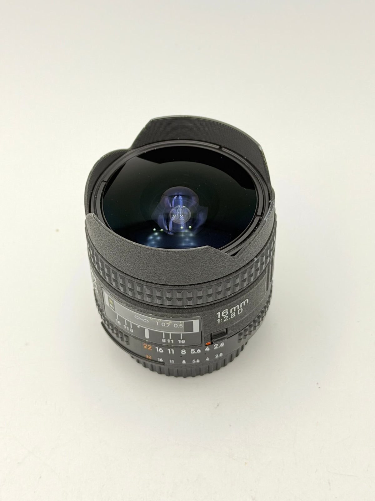 Used Nikon F 16mm f2.8 Fisheye Lens