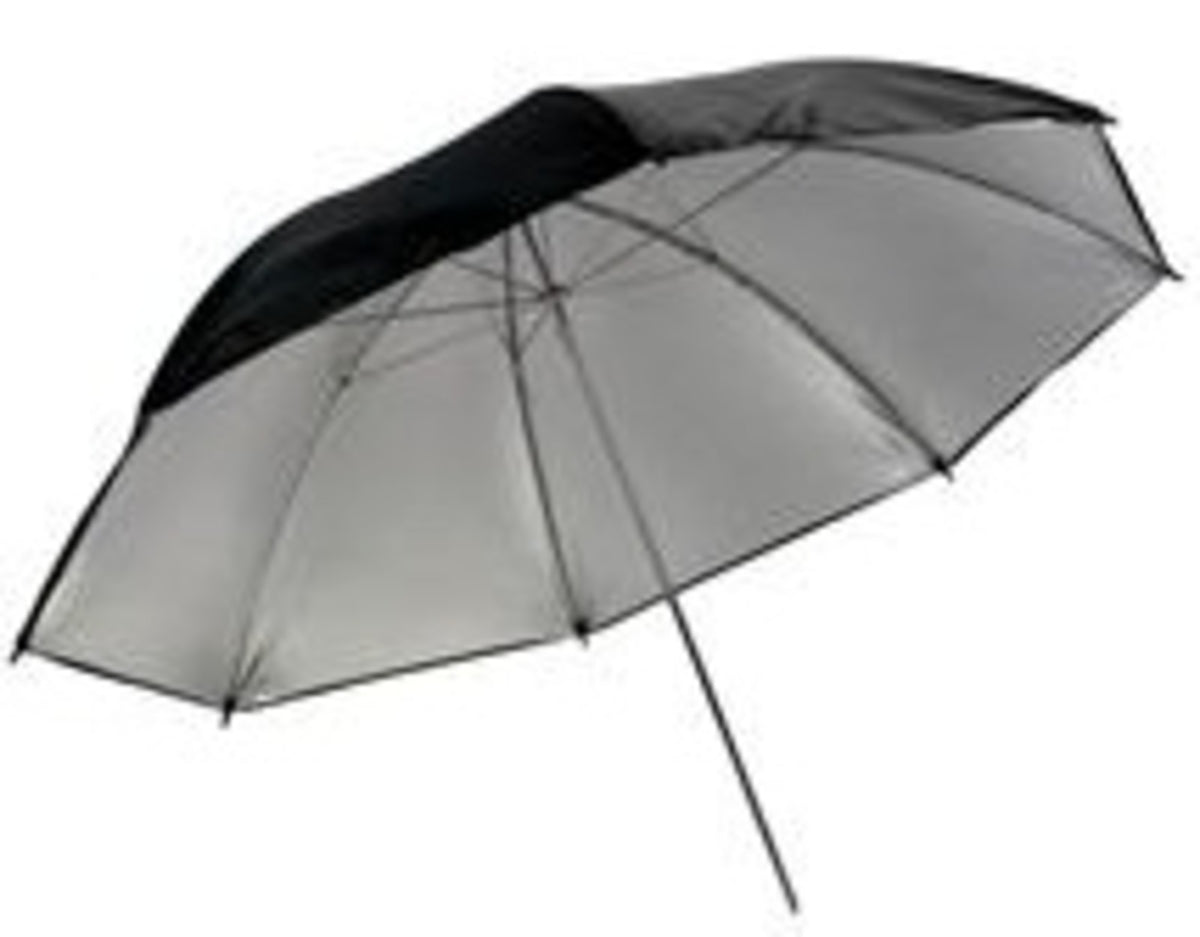 Promaster 36" Reflective Umbrella - Silver with Black Backing