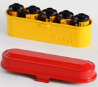 Kodak Steel 135mm Film Case (Red Lid/Yellow Body)
