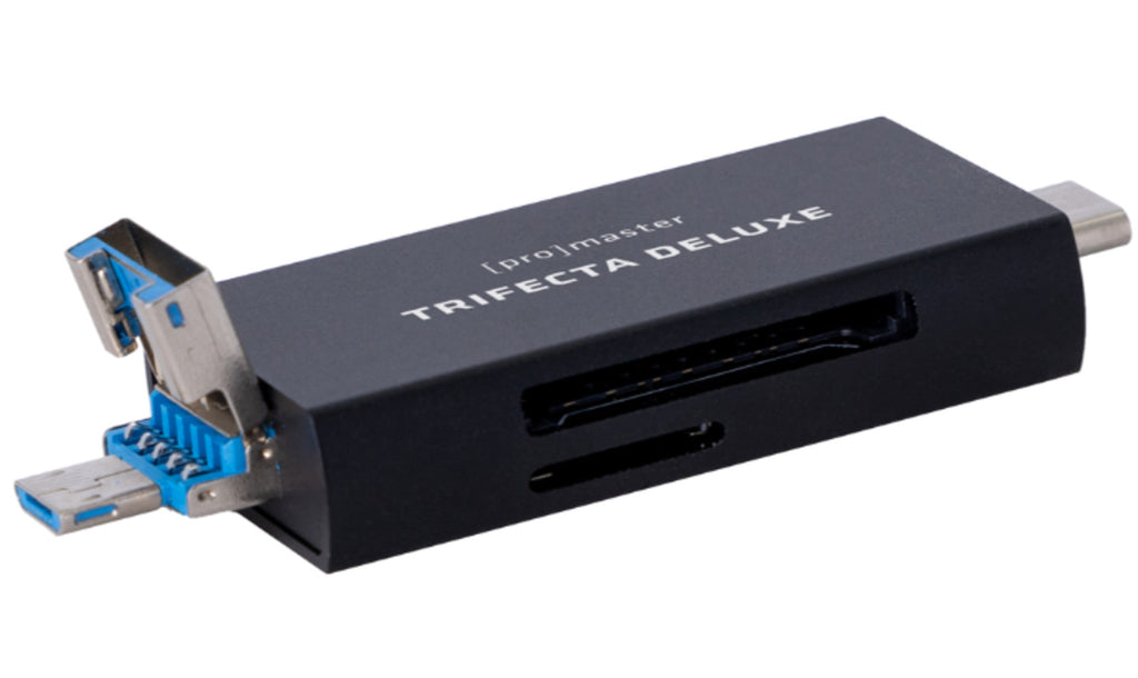 Promaster Trifecta Deluxe UHS-II SD/Micro SD Card Reader #72416