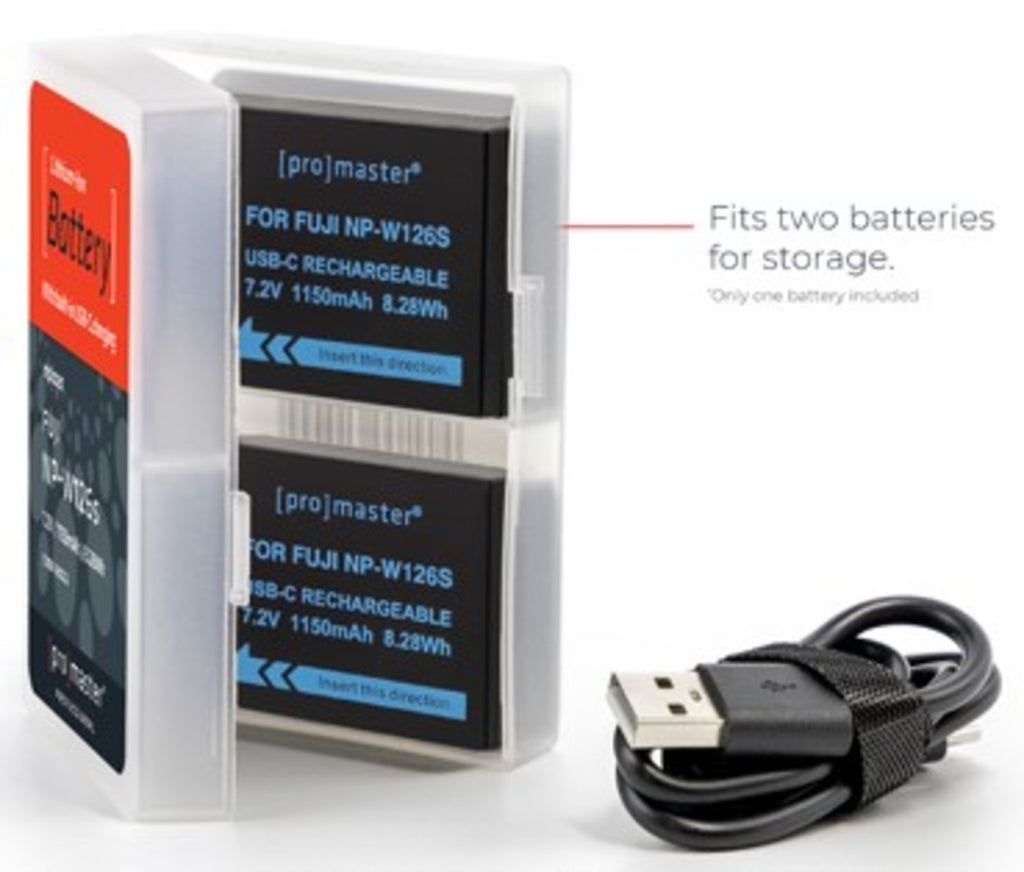 Promaster Li-ion Battery for Fujifilm NP-W126s with USB-C Charging