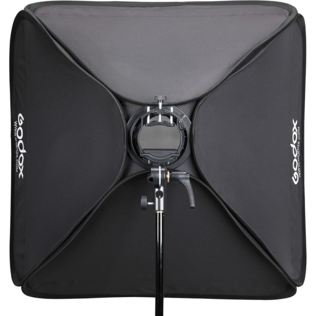 Godox S2 Speedlite Bracket with Softbox, Grid & Carrying Bag Kit (23.6 x 23.6")