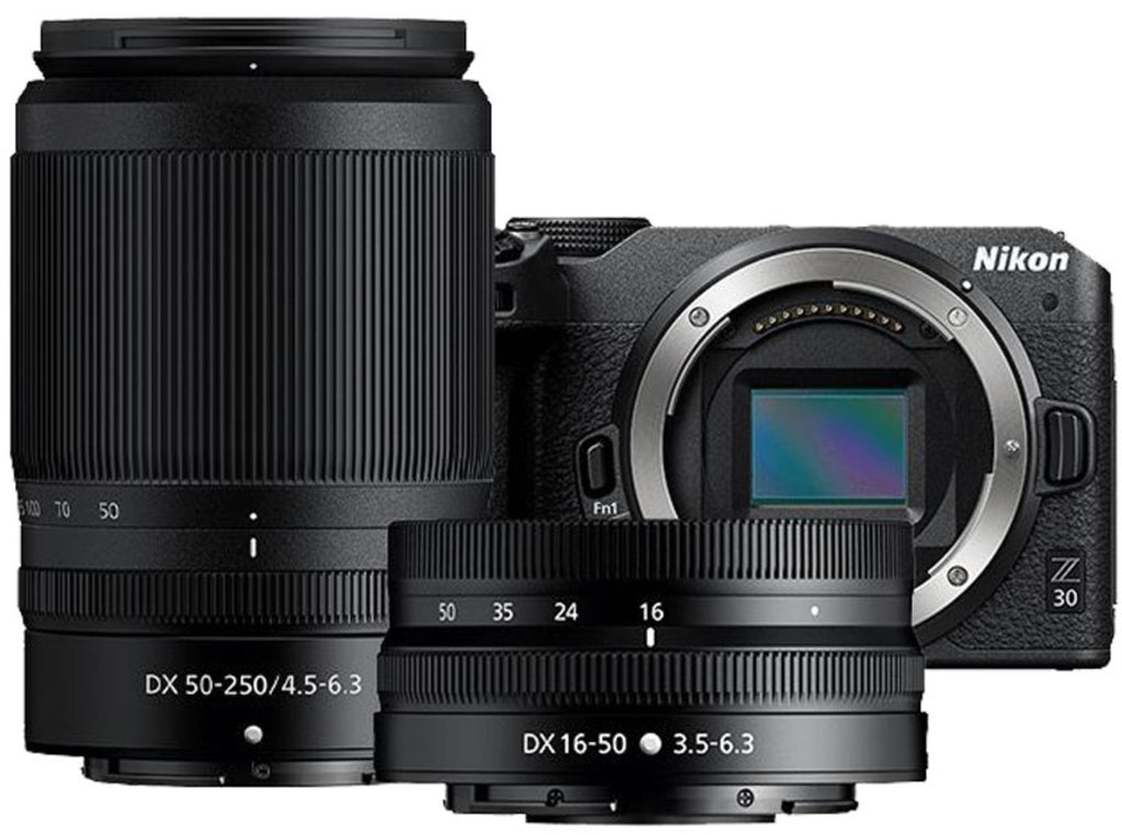 Nikon Z30 Mirrorless Camera with 16-50mm f/3.5-6.3 and 50-250mm f/4.5-6.3 Lenses