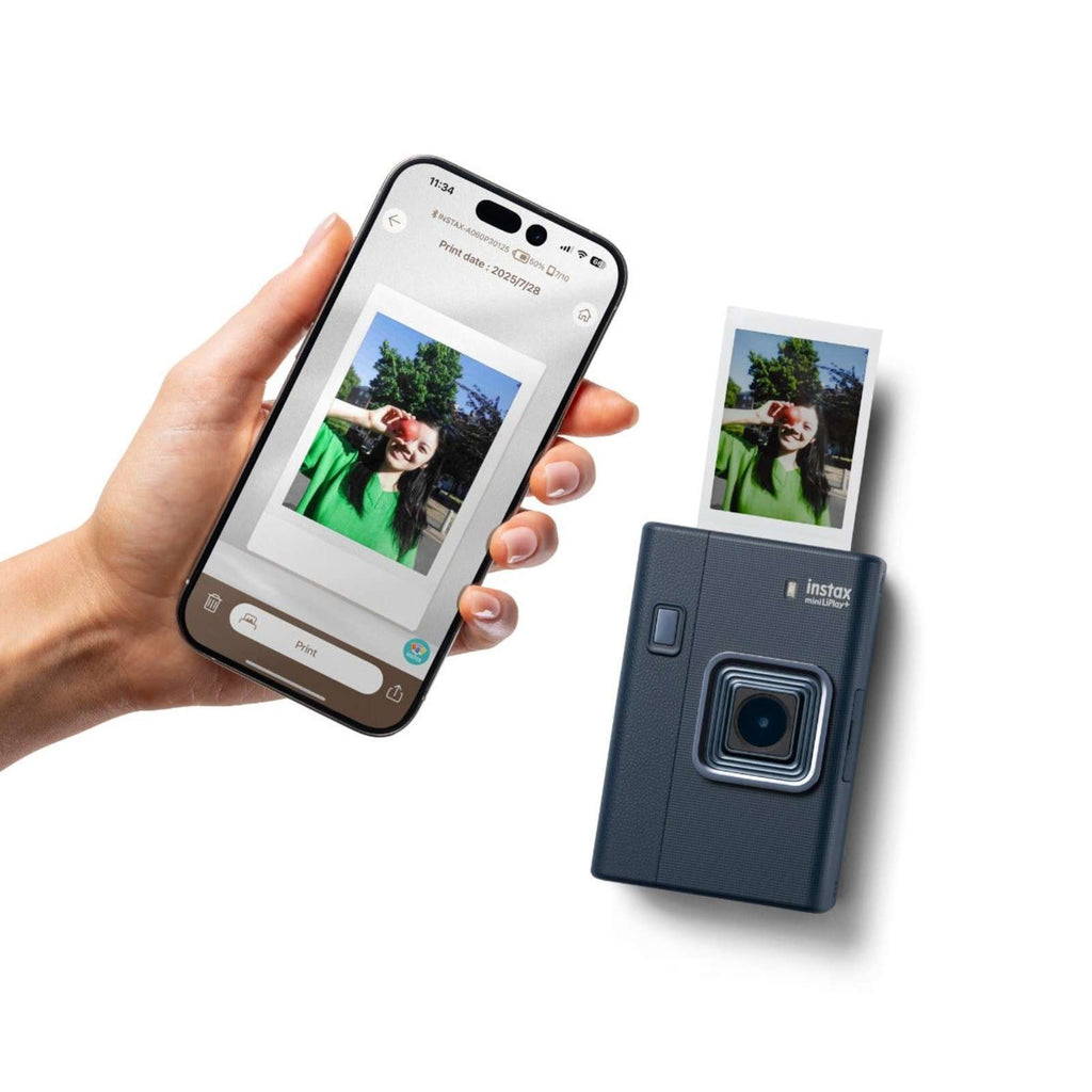 Fujifilm Instax Mini Liplay+ Instant Camera (Midnight Blue)
