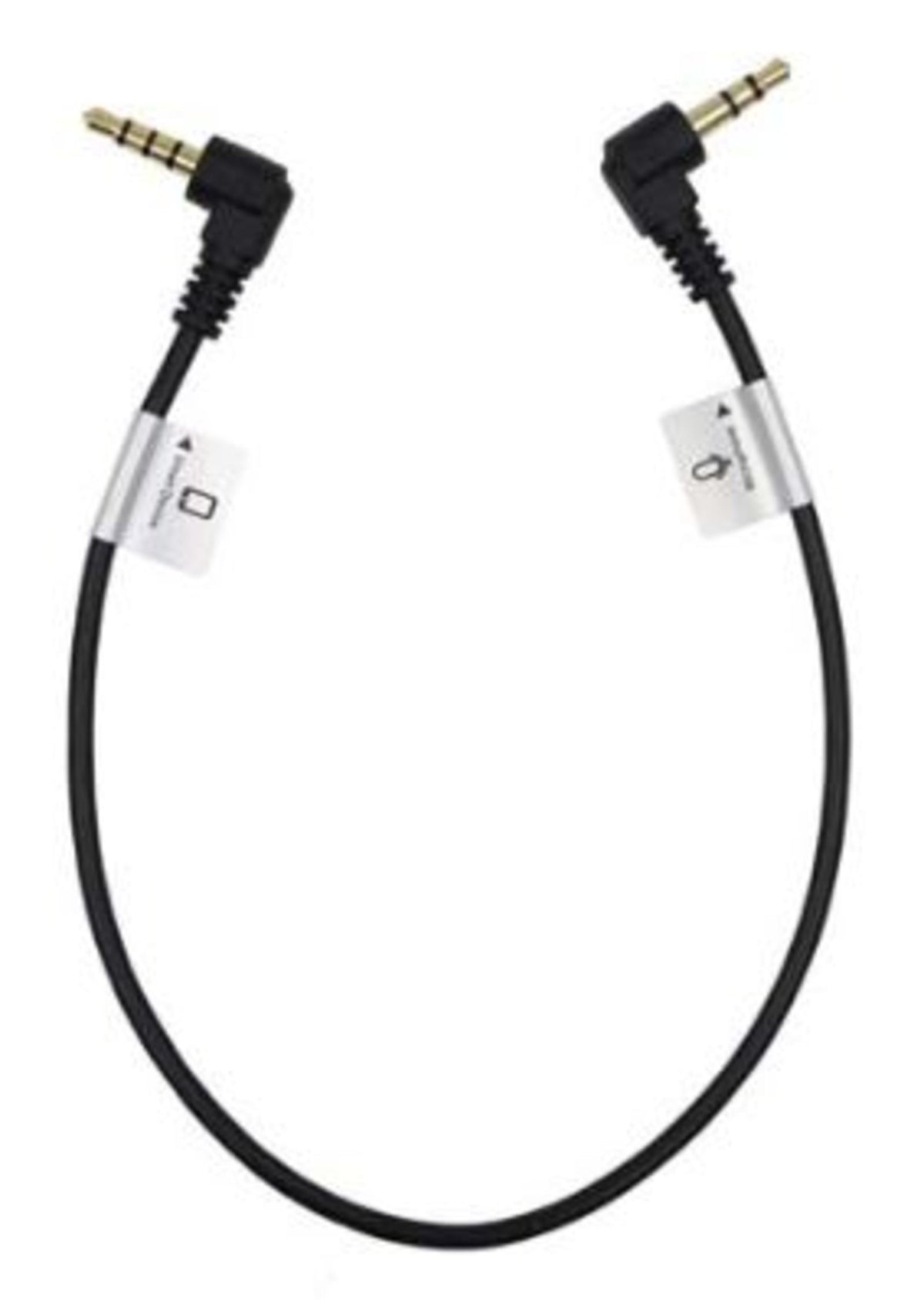 Promaster Audio Cable 3.5mm TRRS male right angle - 3.5mm TRS male right angle - 1' straight