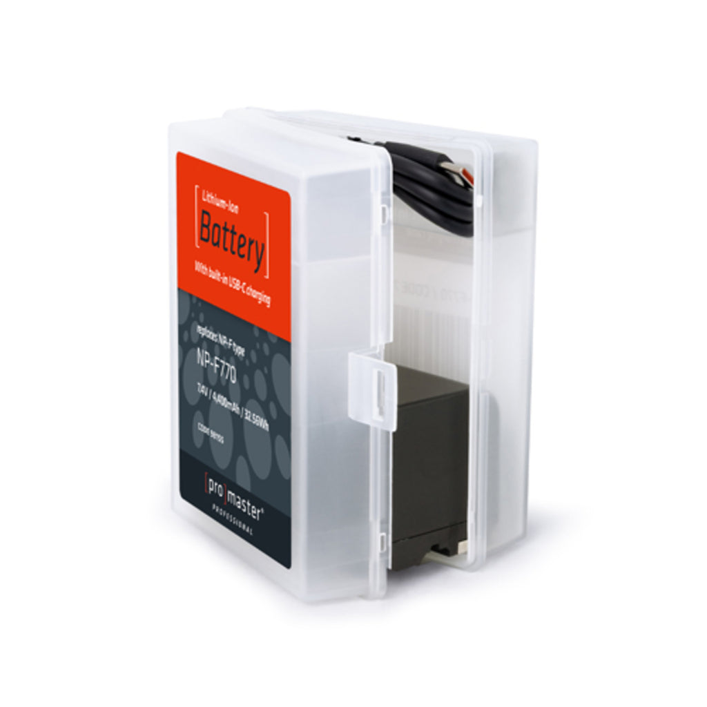 Promaster NP-F770 Battery for Sony with USB-C Charging