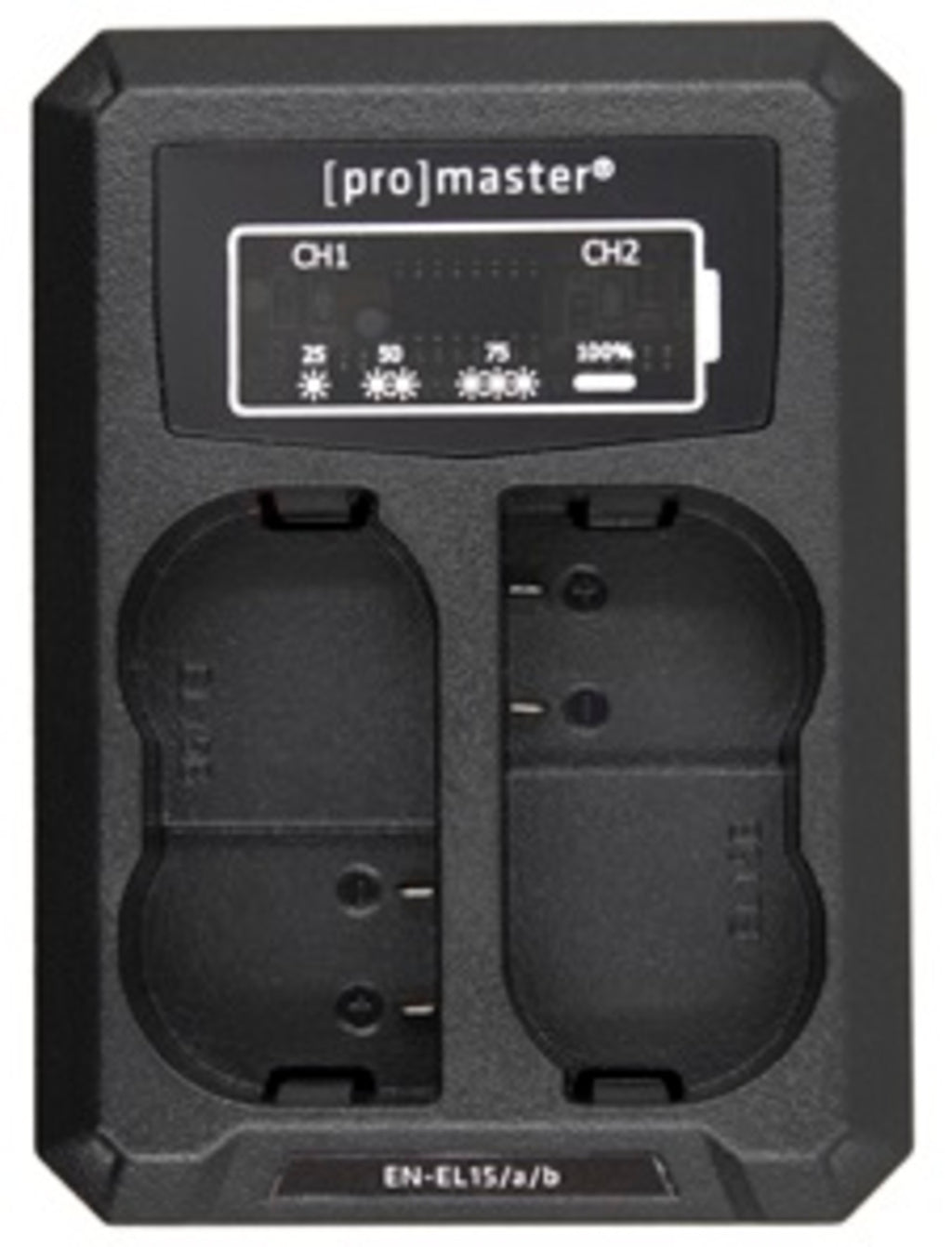Promaster Dually Charger - USB-A for Nikon EN-EL15, EN-EL15a, EN-EL15b, EN-EL15c