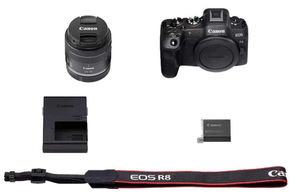 Canon EOS R8 Mirrorless Camera with 24-50mm f/4.5-6.3 Lens