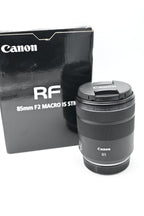 Used Canon RF 85mm F2 Macro IS STM Lens