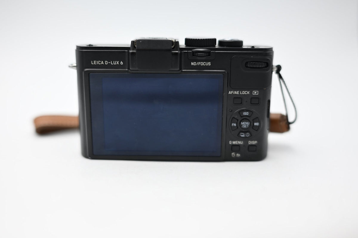 Used Leica D-LUX 6 Black Compact Digital Camera W/ Leica Leather Case