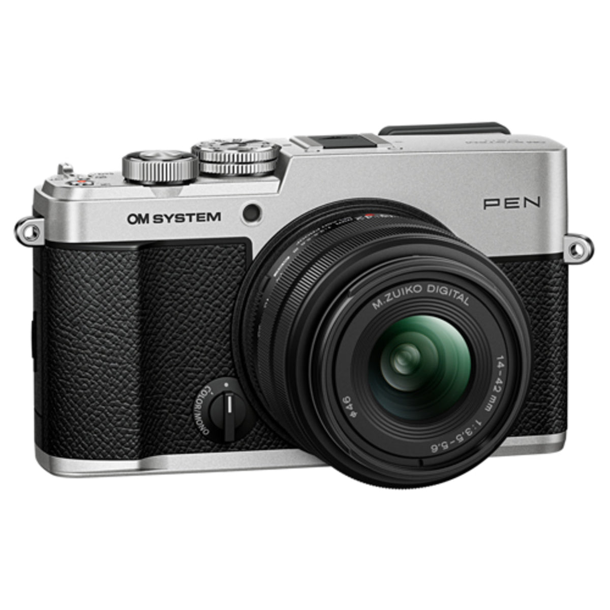 OM System PEN Silver Mirrorless Camera with 14-42mm f/3.5-5.6 Lens