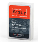 Promaster Li-ion Battery for Fujifilm NP-W235 with USB-C Charging