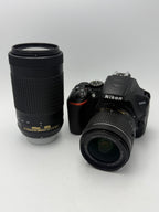 Used Nikon D3500 with Two Lens Kit