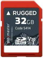 Promaster SDHC 32GB Rugged™ UHS-I V30 Memory Card