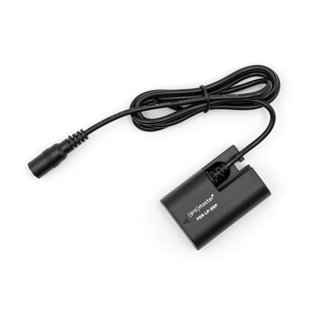 Promaster DC Coupler with AC Power Supply for Canon LP-E6P