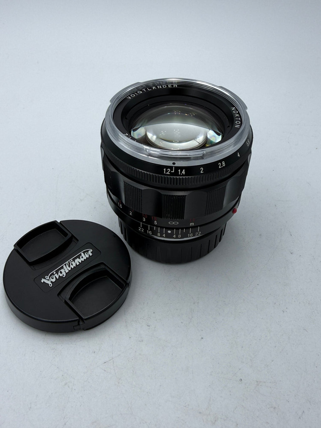 Used Voigtlander 50mm f/1.2 Nokton VM Lens for Leica M-Mount Black with Chrome Rim