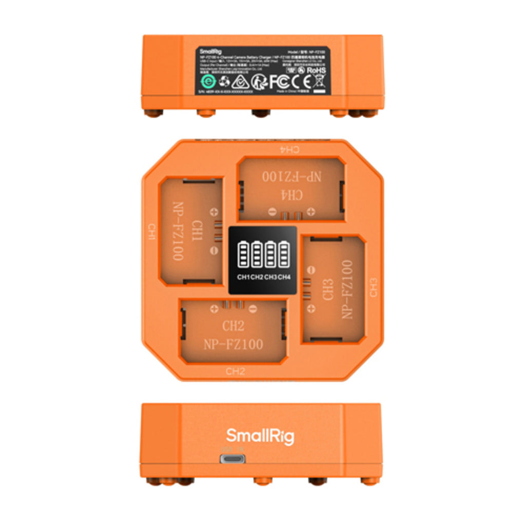 SmallRig 4-Channel Camera Battery Charger for Sony NP-FZ100 4839