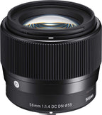 Sigma 56mm f/1.4 DC DN Contemporary Lens for Sony E
