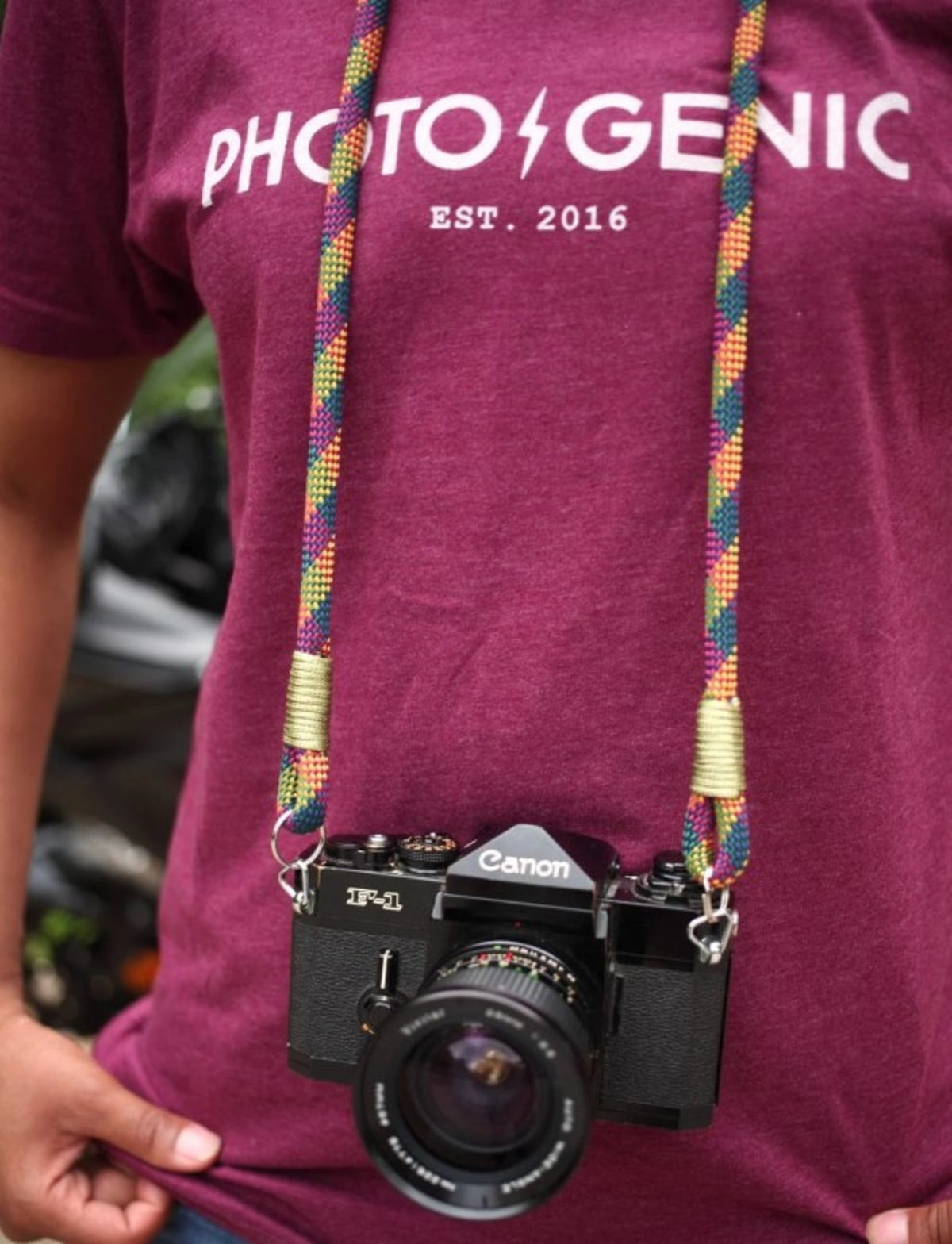Photogenic Supply Rope Camera Strap - Technicolor