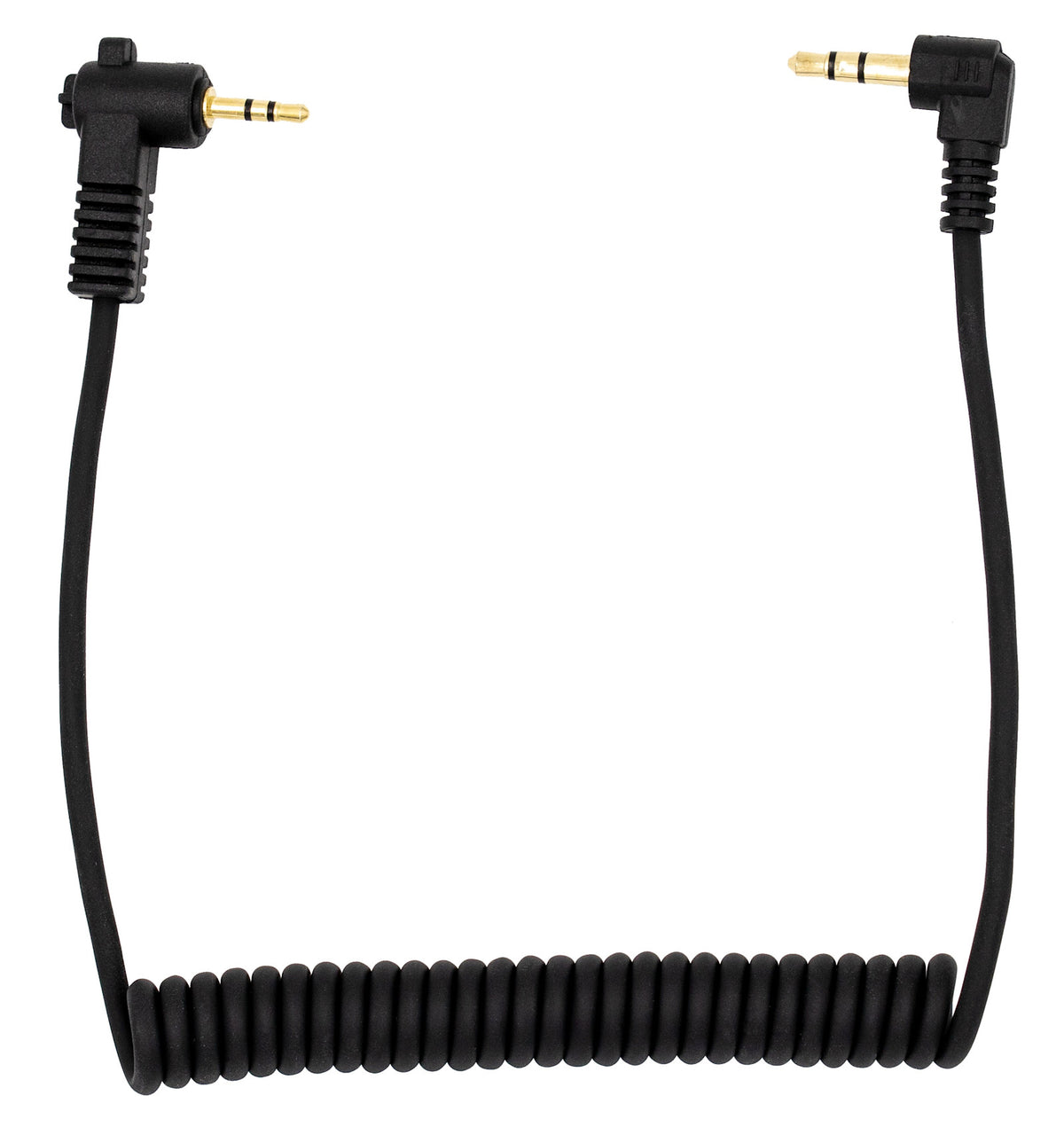 Promaster Audio Cable 2.5mm TRS male right angle - 3.5mm TRS male right angle - coiled