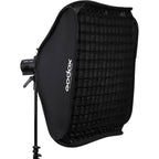 Godox S2 Speedlite Bracket with Softbox, Grid & Carrying Bag Kit (23.6 x 23.6")