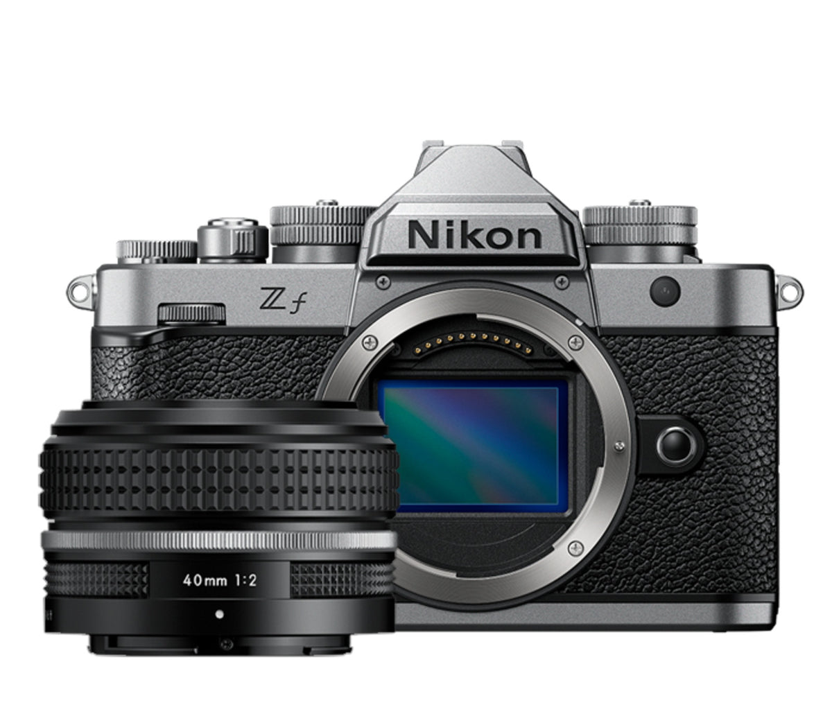 Nikon Zf Mirrorless Camera with 40mm f/2 Lens (Silver / Black)