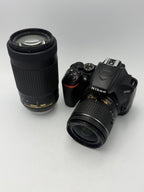 Used Nikon D3500 with Two Lens Kit
