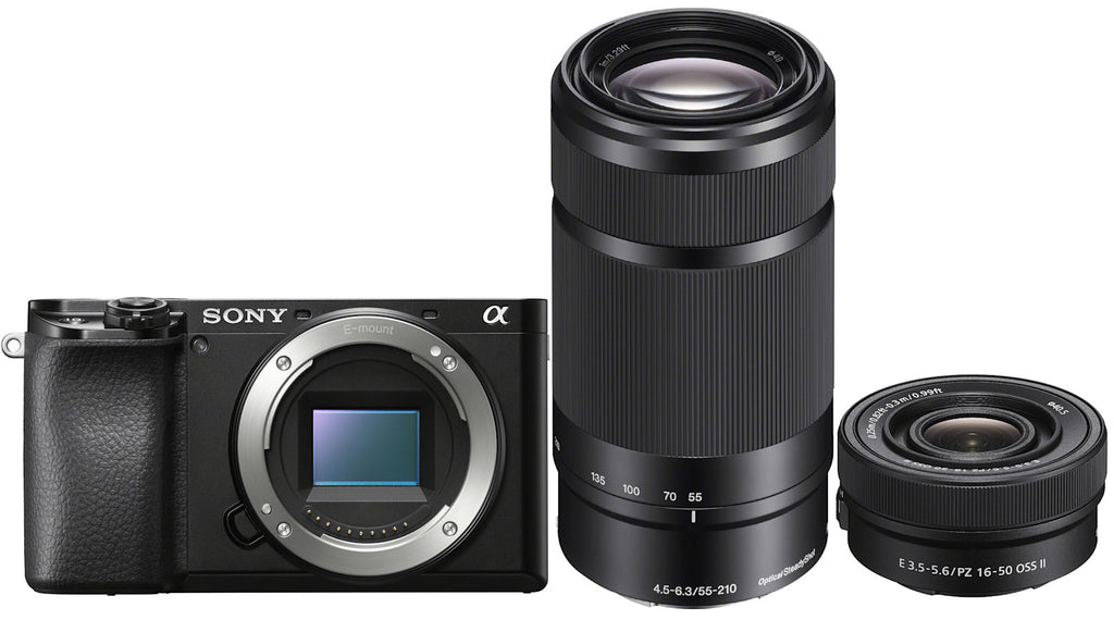 Sony a6100 APS-C Mirrorless Camera with 16-50mm and 55-210mm Lens Kit (ILCE6100XB)