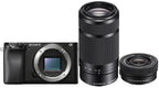 Sony a6100 APS-C Mirrorless Camera with 16-50mm and 55-210mm Lens Kit (ILCE6100XB)