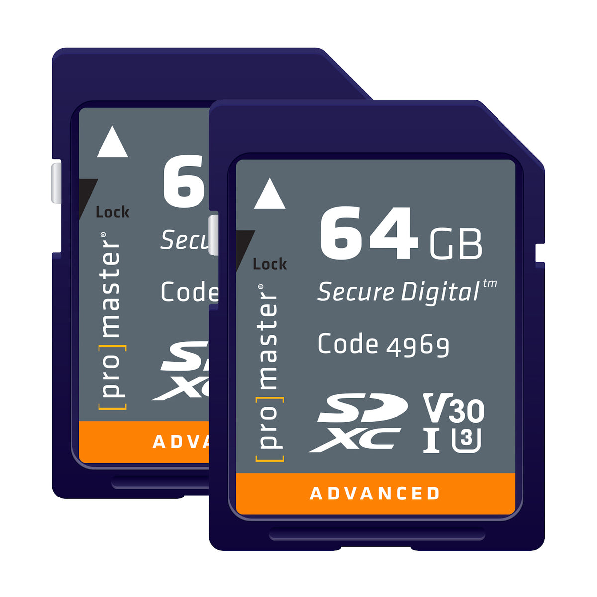 Promaster SDXC 64GB Advanced Twin Pack