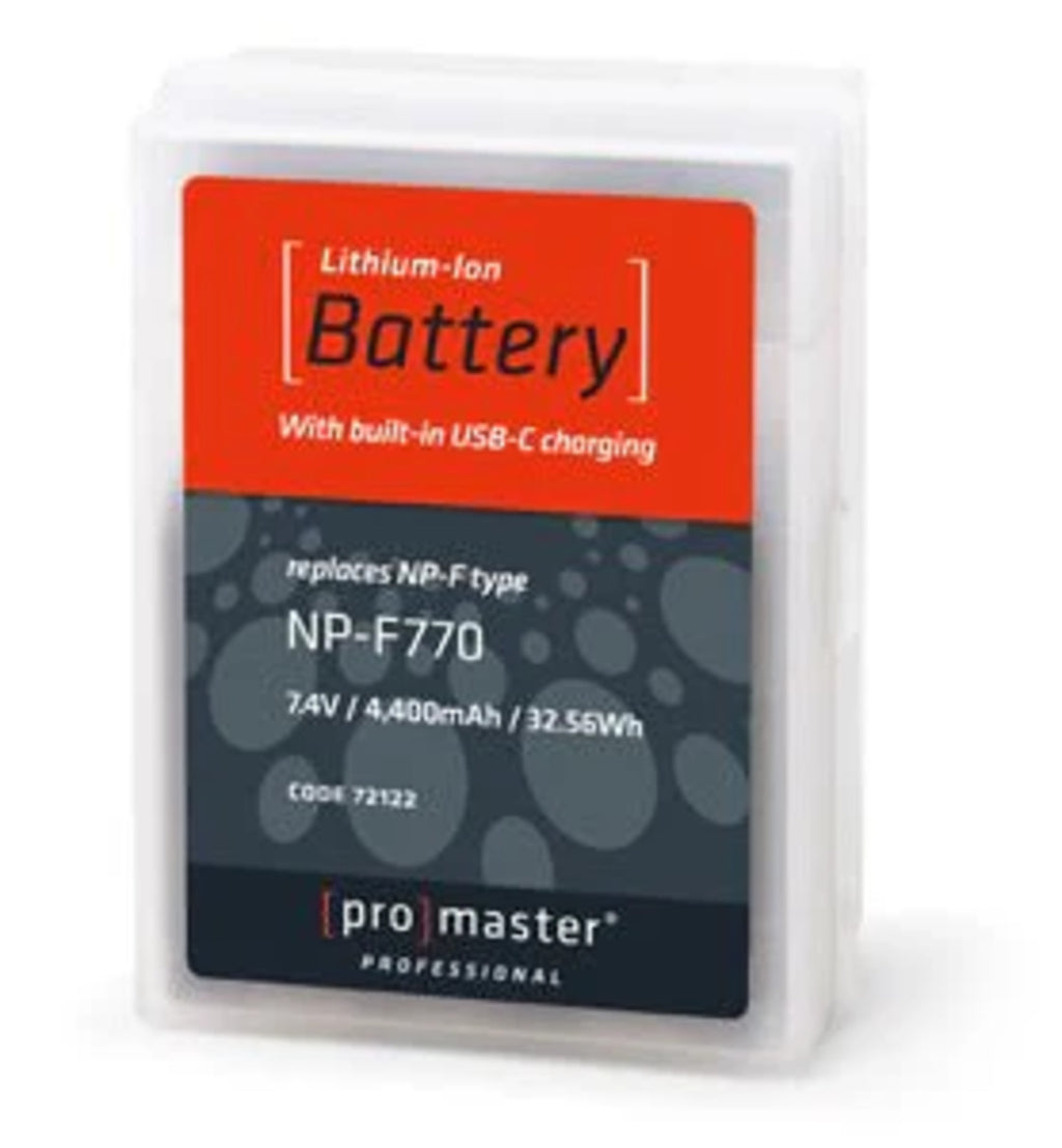 Promaster Li-ion Battery for Sony NP-F770 with USB-C Charging